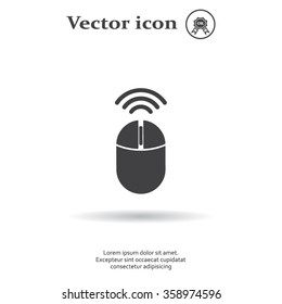 Computer mouse sign icon, vector illustration. Flat design style