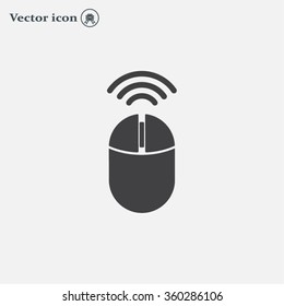 Computer mouse sign icon, vector illustration. Flat design style