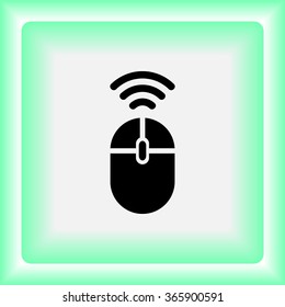 Computer mouse sign icon, vector illustration. Flat design style