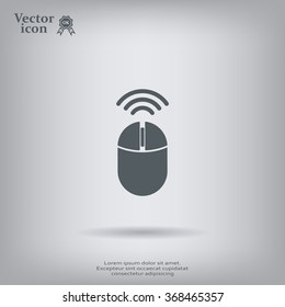 Computer mouse sign icon, vector illustration. Flat design style