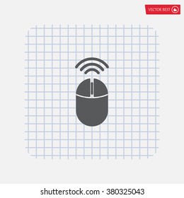 Computer mouse sign icon, vector illustration. Flat design style