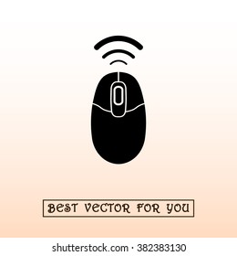 Computer mouse sign icon, vector illustration. Flat design style