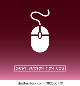Computer mouse sign icon, vector illustration. Flat design style 