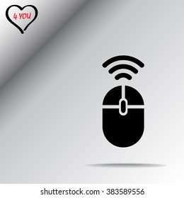 Computer mouse sign icon, vector illustration. Flat design style