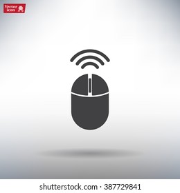Computer mouse sign icon, vector illustration. Flat design style