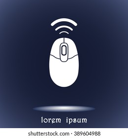 Computer mouse sign icon, vector illustration. Flat design style
