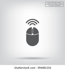 Computer mouse sign icon, vector illustration. Flat design style