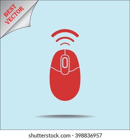 Computer mouse sign icon, vector illustration. Flat design style