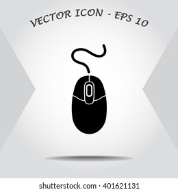 Computer mouse sign icon, vector illustration. Flat design style