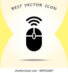 Computer mouse sign icon, vector illustration. Flat design style