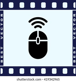 Computer mouse sign icon, vector illustration. Flat design style