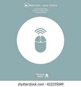Computer mouse sign icon, vector illustration. Flat design style