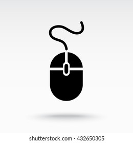 Computer mouse sign icon, vector illustration. Flat design style 