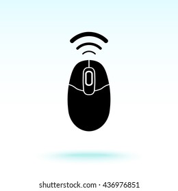 Computer mouse sign icon, vector illustration. Flat design style