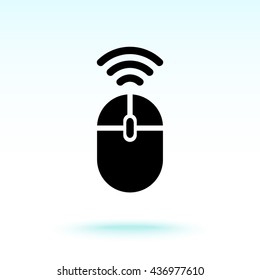 Computer mouse sign icon, vector illustration. Flat design style