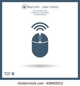 Computer mouse sign icon, vector illustration. Flat design style