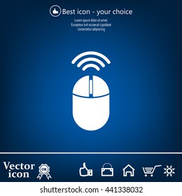 Computer mouse sign icon, vector illustration. Flat design style
