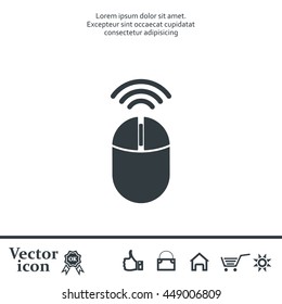 Computer mouse sign icon, vector illustration. Flat design style