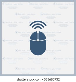 Computer mouse sign icon, vector illustration. Flat design style