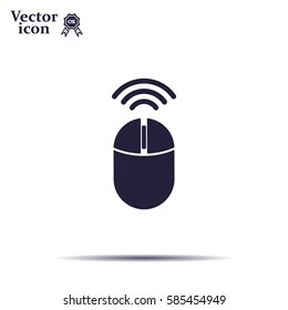 Computer mouse sign icon, vector illustration. Flat design style