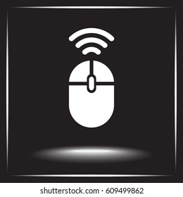 Computer mouse sign icon, vector illustration. Flat design style