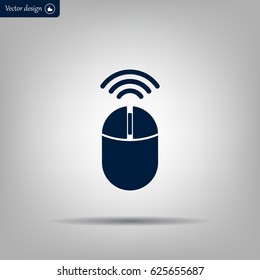 Computer mouse sign icon, vector illustration. Flat design style