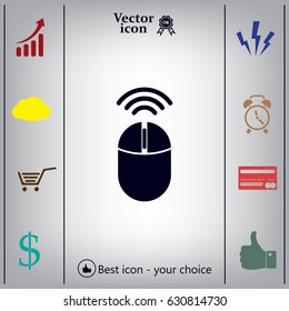 Computer mouse sign icon, vector illustration. Flat design style