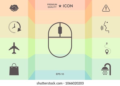 Computer mouse symbol icon