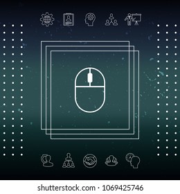 Computer mouse symbol icon