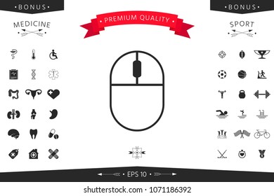 Computer mouse symbol icon