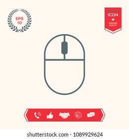 Computer mouse symbol icon