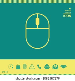 Computer mouse symbol icon