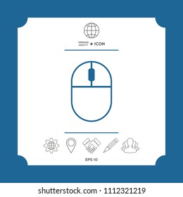 Computer mouse symbol icon