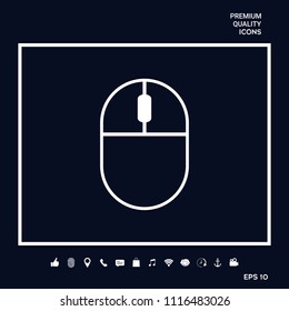 Computer mouse symbol icon