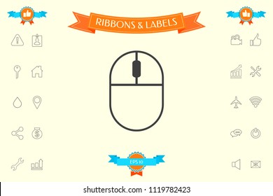 Computer mouse symbol icon
