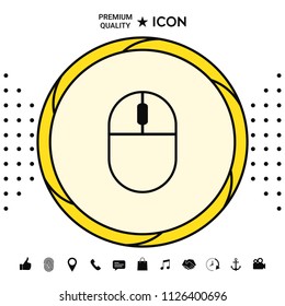 Computer mouse symbol icon