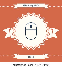 Computer mouse symbol icon