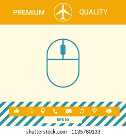 Computer mouse symbol icon