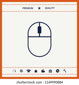 Computer mouse symbol icon