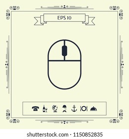 Computer mouse symbol icon