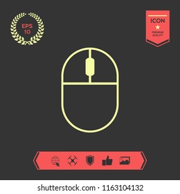 Computer mouse symbol icon