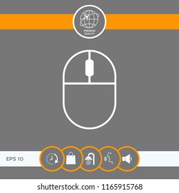 Computer mouse symbol icon