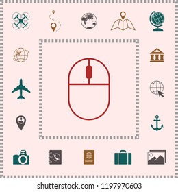 Computer mouse symbol icon