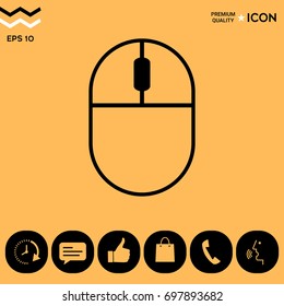 Computer mouse symbol icon