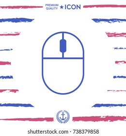 Computer mouse symbol icon