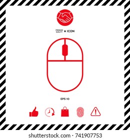 Computer mouse symbol icon
