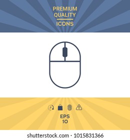 Computer mouse symbol icon. Element for your design