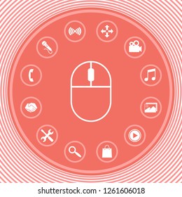 Computer mouse symbol icon. Graphic elements for your design