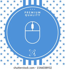 Computer mouse symbol icon. Graphic elements for your design