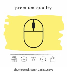 Computer mouse symbol icon. Graphic elements for your design